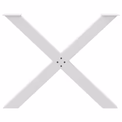 cm (80 mm)/ 3 pcs) vidaXL Dining Table Legs X-Shaped Desk Legs Kitchen Metal Furniture Legs Steel - white, 90 x (72-73 - Additional view 4