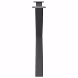 cm (80 mm)/ 3 pcs) vidaXL Dining Table Legs X-Shaped Desk Legs Kitchen Metal Furniture Legs Steel - anthracite, 90 x (72-73 - Additional view 5
