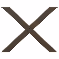 cm (80 mm)/ 3 pcs) vidaXL Dining Table Legs X-Shaped Desk Legs Kitchen Metal Furniture Legs Steel - natural, 90 x (72-73 - Additional view 4