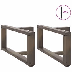 cm) vidaXL Dining Table Legs T-ShapedÂ Desk Legs Metal Furniture Legs 2 pcs Steel - 70 x 25 x (30-31