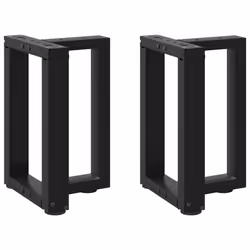 cm) vidaXL Dining Table Legs T-ShapedÃÂ Desk Legs Metal Furniture Legs 2 pcs Steel - black, 28 x 25 x (42-43