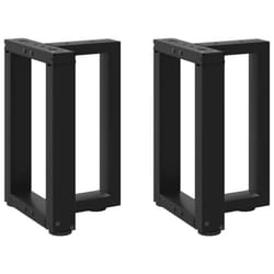 cm) vidaXL Dining Table Legs T-ShapedÃÂ Desk Legs Metal Furniture Legs 2 pcs Steel - black, 28 x 25 x (42-43