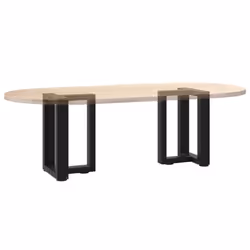 cm) vidaXL Dining Table Legs T-ShapedÃÂ Desk Legs Metal Furniture Legs 2 pcs Steel - black, 28 x 25 x (42-43 - Additional view 7