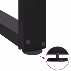 cm) vidaXL Dining Table Legs T-ShapedÃÂ Desk Legs Metal Furniture Legs 2 pcs Steel - black, 28 x 25 x (42-43 - Additional view 8