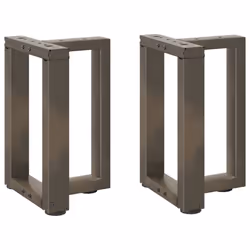 cm) vidaXL Dining Table Legs T-Shaped Desk Legs Metal Furniture Legs 2 pcs Steel - 28 x 25 x (42-43