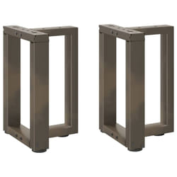 cm) vidaXL Dining Table Legs T-ShapedÂ Desk Legs Metal Furniture Legs 2 pcs Steel - 28 x 25 x (42-43