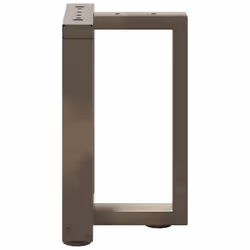 cm) vidaXL Dining Table Legs T-ShapedÂ Desk Legs Metal Furniture Legs 2 pcs Steel - 28 x 25 x (42-43 - Additional view 4