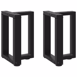 cm) vidaXL Dining Table Legs T-ShapedÃÂ Desk Legs Metal Furniture Legs 2 pcs Steel - black, 38 x 25 x (42-43