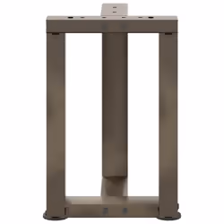 cm) vidaXL Dining Table Legs T-ShapedÂ Desk Legs Metal Furniture Legs 2 pcs Steel - 38 x 25 x (42-43 - Additional view 5