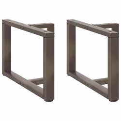 cm) vidaXL Dining Table Legs T-Shaped Desk Legs Metal Furniture Legs 2 pcs Steel - 60 x 25 x (42-43