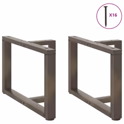 cm) vidaXL Dining Table Legs T-ShapedÂ Desk Legs Metal Furniture Legs 2 pcs Steel - 60 x 25 x (42-43