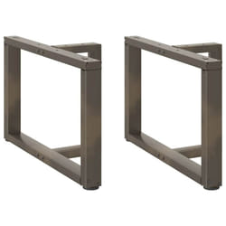 cm) vidaXL Dining Table Legs T-ShapedÂ Desk Legs Metal Furniture Legs 2 pcs Steel - 70 x 25 x (42-43