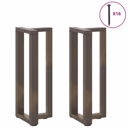 cm) vidaXL Dining Table Legs T-ShapedÂ Desk Legs Metal Furniture Legs 2 pcs Steel - 25 x 28 x (72-73