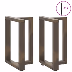 cm) vidaXL Dining Table Legs T-ShapedÂ Desk Legs Metal Furniture Legs 2 pcs Steel - 50 x 35 x (72-73