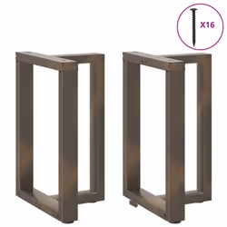 cm) vidaXL Dining Table Legs T-ShapedÂ Desk Legs Metal Furniture Legs 2 pcs Steel - 60 x 35 x (72-73