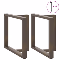 cm) vidaXL Dining Table Legs T-ShapedÂ Desk Legs Metal Furniture Legs 2 pcs Steel - 70 x 35 x (72-73 - Additional view 4