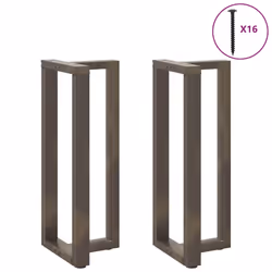 cm) vidaXL Dining Table Legs T-ShapedÂ Desk Legs Metal Furniture Legs 2 pcs Steel - 40 x 35 x (100-101