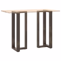 cm) vidaXL Dining Table Legs T-ShapedÂ Desk Legs Metal Furniture Legs 2 pcs Steel - 40 x 35 x (100-101 - Additional view 7