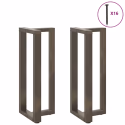 cm) vidaXL Dining Table Legs T-ShapedÂ Desk Legs Metal Furniture Legs 2 pcs Steel - 50 x 35 x (100-101