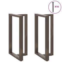 cm) vidaXL Dining Table Legs T-ShapedÂ Desk Legs Metal Furniture Legs 2 pcs Steel - 60 x 35 x (100-101