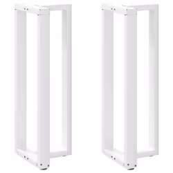 cm) vidaXL Dining Table Legs T-ShapedÃÂ Desk Legs Metal Furniture Legs 2 pcs Steel - white, 50 x 35 x (110-111