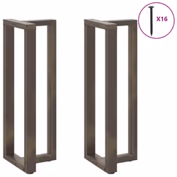 cm) vidaXL Dining Table Legs T-ShapedÂ Desk Legs Metal Furniture Legs 2 pcs Steel - 50 x 35 x (110-111