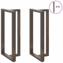 cm) vidaXL Dining Table Legs T-ShapedÂ Desk Legs Metal Furniture Legs 2 pcs Steel - 60 x 35 x (110-111