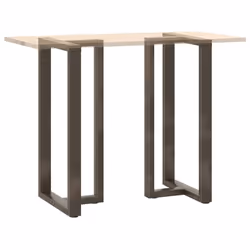 cm) vidaXL Dining Table Legs T-ShapedÂ Desk Legs Metal Furniture Legs 2 pcs Steel - 60 x 35 x (110-111 - Additional view 7