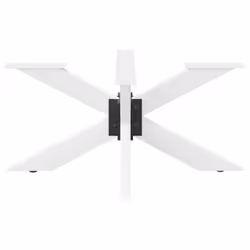 cm) vidaXL Dining Table Legs Spider Shape Desk Legs Furniture Legs 2 pcs Steel - white, 98 x 58 x (42-43