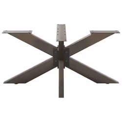 cm) vidaXL Dining Table Legs Spider Shape Desk Legs Furniture Legs 2 pcs Steel - natural, 98 x 58 x (42-43 - Additional view 2