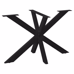 cm) vidaXL Dining Table Legs Spider Shape Desk Legs Furniture Legs 2 pcs Steel - black, 120 x 68 x (72-73