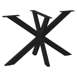 cm) vidaXL Dining Table Legs Spider Shape Desk Legs Furniture Legs 2 pcs Steel - black, 120 x 68 x (72-73