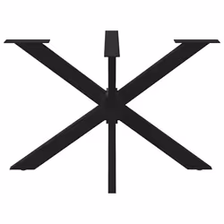 cm) vidaXL Dining Table Legs Spider Shape Desk Legs Furniture Legs 2 pcs Steel - black, 120 x 68 x (72-73 - Additional view 6