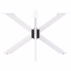 cm) vidaXL Dining Table Legs Spider Shape Desk Legs Furniture Legs 2 pcs Steel - white, 120 x 68 x (72-73