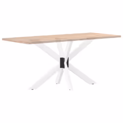 cm) vidaXL Dining Table Legs Spider Shape Desk Legs Furniture Legs 2 pcs Steel - white, 120 x 68 x (72-73