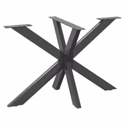 cm) vidaXL Dining Table Legs Spider Shape Desk Legs Furniture Legs 2 pcs Steel - anthracite, 120 x 68 x (72-73