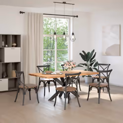 cm) vidaXL Dining Table Legs Spider Shape Desk Legs Furniture Legs 2 pcs Steel - anthracite, 120 x 68 x (72-73