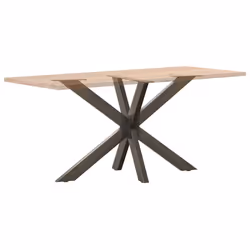 cm) vidaXL Dining Table Legs Spider Shape Desk Legs Furniture Legs 2 pcs Steel - natural, 120 x 68 x (72-73 - Additional view 5