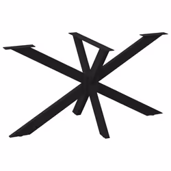 cm) vidaXL Dining Table Legs Spider Shape Desk Legs Furniture Legs 2 pcs Steel - black, 150 x 78 x (72-73