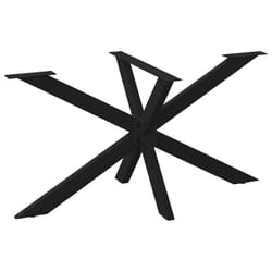cm) vidaXL Dining Table Legs Spider Shape Desk Legs Furniture Legs 2 pcs Steel - black, 150 x 78 x (72-73
