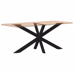 cm) vidaXL Dining Table Legs Spider Shape Desk Legs Furniture Legs 2 pcs Steel - black, 150 x 78 x (72-73