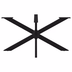 cm) vidaXL Dining Table Legs Spider Shape Desk Legs Furniture Legs 2 pcs Steel - black, 150 x 78 x (72-73 - Additional view 5