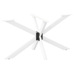 cm) vidaXL Dining Table Legs Spider Shape Desk Legs Furniture Legs 2 pcs Steel - white, 150 x 78 x (72-73