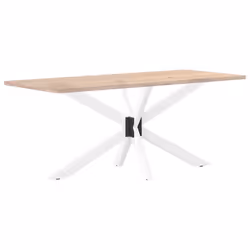 cm) vidaXL Dining Table Legs Spider Shape Desk Legs Furniture Legs 2 pcs Steel - white, 150 x 78 x (72-73 - Additional view 5