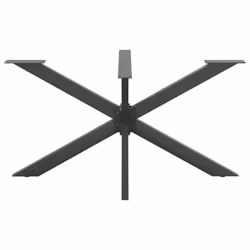 cm) vidaXL Dining Table Legs Spider Shape Desk Legs Furniture Legs 2 pcs Steel - anthracite, 150 x 78 x (72-73 - Additional view 2