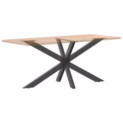 cm) vidaXL Dining Table Legs Spider Shape Desk Legs Furniture Legs 2 pcs Steel - anthracite, 150 x 78 x (72-73 - Additional view 4