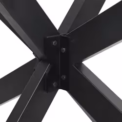 cm) vidaXL Dining Table Legs Spider Shape Desk Legs Furniture Legs 2 pcs Steel - anthracite, 150 x 78 x (72-73 - Additional view 5