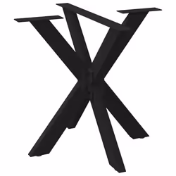 cm) vidaXL Dining Table Legs Spider Shape Desk Legs Furniture Legs 2 pcs Steel - black, 85 x 85 x (72-73