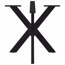 cm) vidaXL Dining Table Legs Spider Shape Desk Legs Furniture Legs 2 pcs Steel - black, 85 x 85 x (72-73