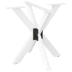 cm) vidaXL Dining Table Legs Spider Shape Desk Legs Furniture Legs 2 pcs Steel - white, 85 x 85 x (72-73